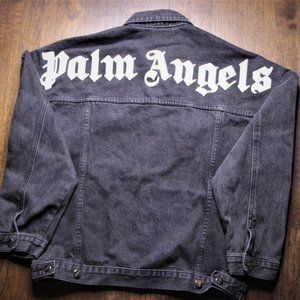 Palm Angels Logo Over Denim Jacket *Free Shipping*